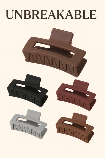 Unbreakable Matte Hair Claw Clip – Strong Grip & Soft Finish