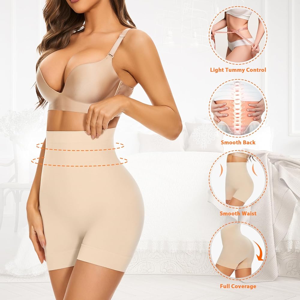 [Seamless]- High Waist | Tummy Control High Waist Shapewear Shorts For Women